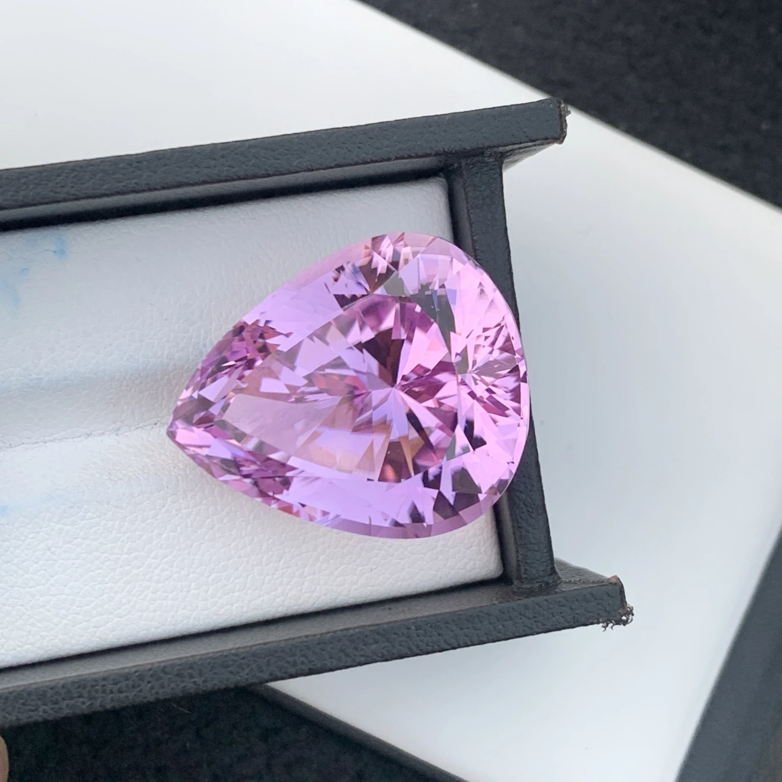 74.20 ct Natural Pink Kunzite Pear Shape Loose Gemstone from Afghanistan — view 12